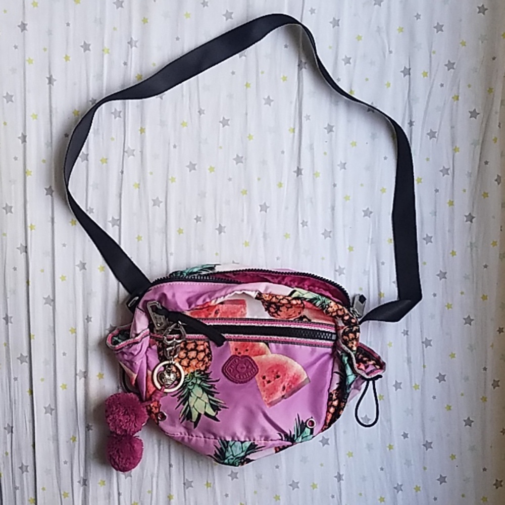 Juicy Couture Pink Pineapple Print Crossbody Bag